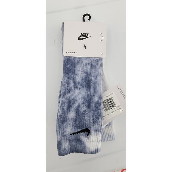 New NWT Nike Everyday Plus Cushioned Tie-Dye Crew Socks 2 Pack Men's 12-15 - Picture 4 of 6